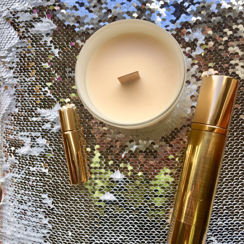 Luxury designer fragranced Gold Bath and Body oil